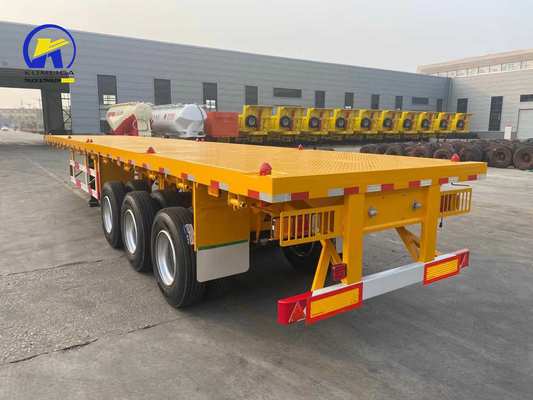 Semi-remolque de válvula Wabco 40 toneladas 60 toneladas Capacidad para 3 ejes Transporte de contenedores