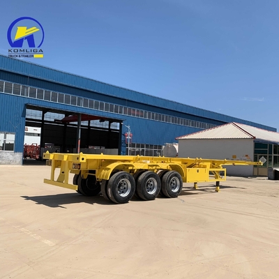 Contenedor Esqueleto Contenedor de transporte marítimo Chasis Camión Semirremolque para el transporte