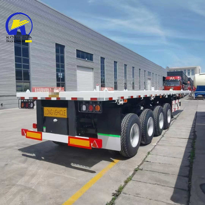 Semi-remolque de cama plana/esqueleto remolque de contenedores para transporte solicitud personalizada