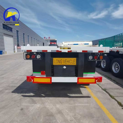 Semi-remolque de cama plana/esqueleto remolque de contenedores para transporte solicitud personalizada