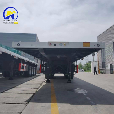 Capacidad de carga de 30 a 100 t Válvula Wabco 2/3/4 Ejes Semirremolque de suelo plano para contenedores