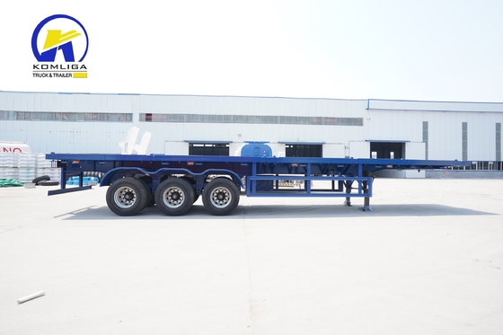 3 ejes 4 ejes remolque de cama plana con certificación ECE 40 toneladas 50 toneladas 60 toneladas a Uzbekistán