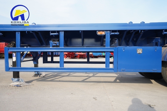 3 ejes 4 ejes remolque de cama plana con certificación ECE 40 toneladas 50 toneladas 60 toneladas a Uzbekistán