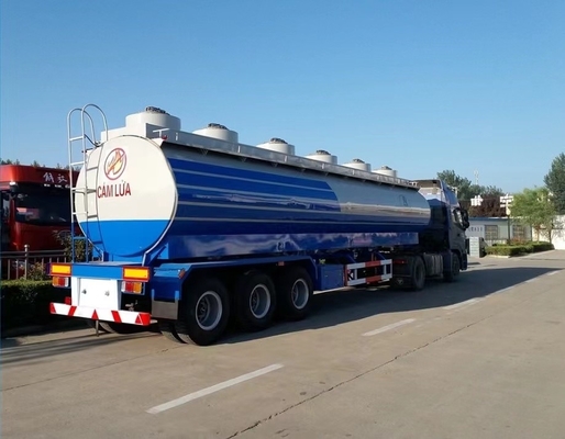 Suspensión de bogie 3 ejes 45000 litros de tanque de combustible remolque para el mercado de Zimbabwe