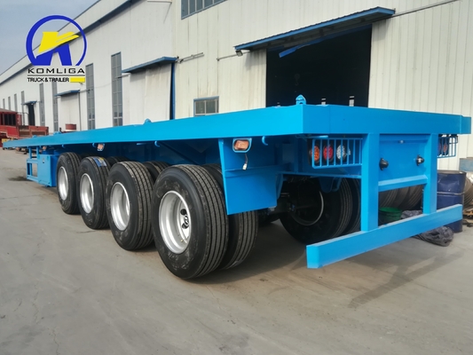 Capacidad de carga de 30-100 t Wabco válvula de cubierta plana camión de cama plana semirremolque a Turkmenistán