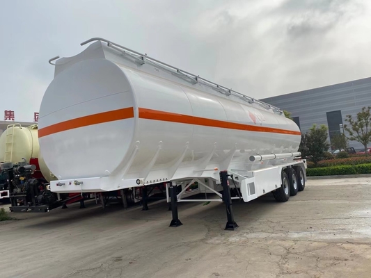 Transporte de aceite de palma de agua Remolque de tanque de combustible de 45000 litros con 2 mangueras de descarga