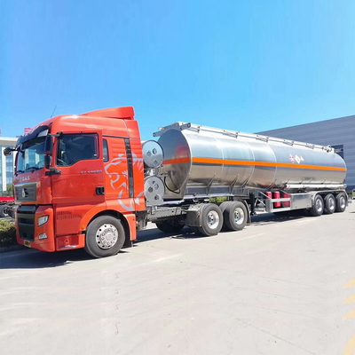 Cisterna de combustible de aluminio de 45000 litros Semirremolque 5 compartimiento en Kenia Zimbabwe 3 eje