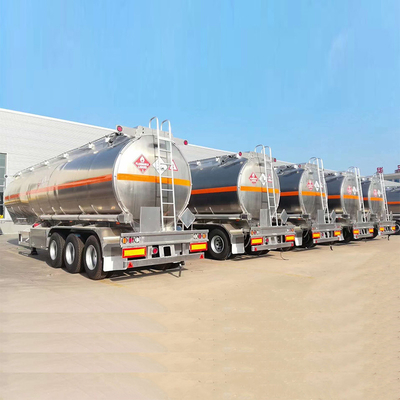 Cisterna de combustible de aluminio de 45000 litros Semirremolque 5 compartimiento en Kenia Zimbabwe 3 eje
