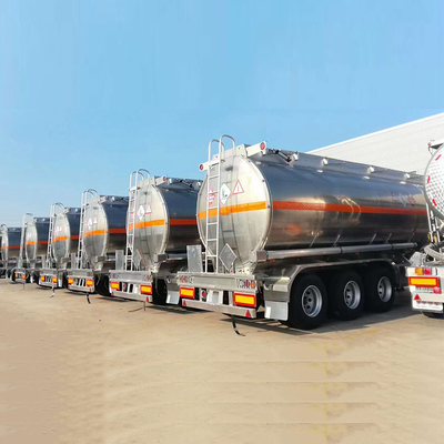 Cisterna de combustible de aluminio de 45000 litros Semirremolque 5 compartimiento en Kenia Zimbabwe 3 eje