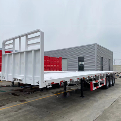 Semiremolque de 30 a 60 t de suelo plano para el transporte de contenedores ABS opcional Competitivo