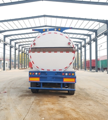 3 ejes 4 ejes tanque de combustible remolque con 3&quot; válvula inferior y sistema de freno de relevo Wabco