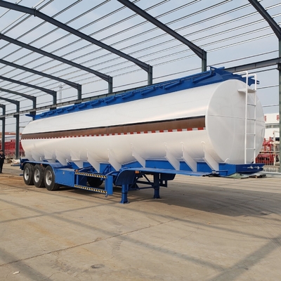 Tri-axle 45000 litros petrolero petrolero tanque de combustible semirremolque con 7000-8000 mm base de las ruedas