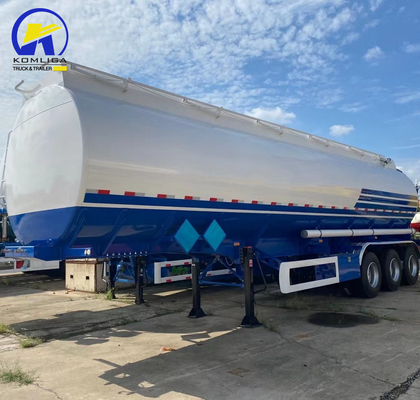 Suspensión mecánica 3 ejes 40000L/42000L/45000L Cisterna de aleación de aluminio Semirremolque
