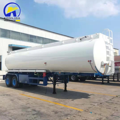 Suspensión mecánica 3 ejes 40000L/42000L/45000L Cisterna de aleación de aluminio Semirremolque