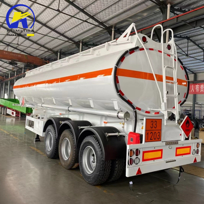 40000L Tanque de aceite de combustible Tri-ejes Semirremolque con válvula de adaptación API de 4 &quot;