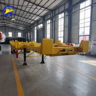 2 Ejes Semi-remolque esqueleto para contenedor 20FT 40FT remolque esqueleto en alta demanda