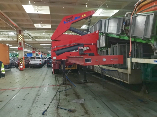 3 ejes 37 toneladas elevador lateral/cargador de contenedores elevador semirremolque con solicitud personalizada