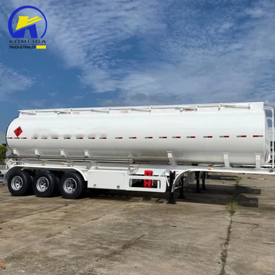 3 Ejes 40000L Fuel Oil Gasoline Crude Petroleum Tank Semirremolque con sistema de frenos