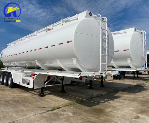 3 Ejes 40000L Fuel Oil Gasoline Crude Petroleum Tank Semirremolque con sistema de frenos