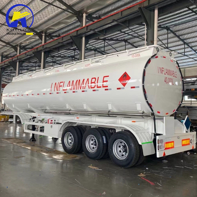 2/3 Eje Tanque de combustible de aceite pesado Semi remolque para camión tractor Paseo de aluminio y caja de herramientas