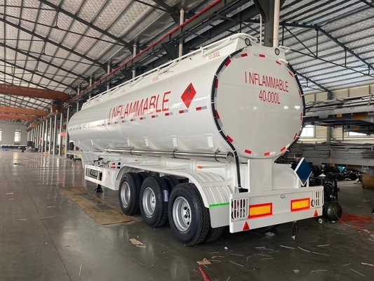 Suspensión de 3 ejes 45000/50000L Aceite de combustible Cisterna de gasolina Semi camión Tractor remolques