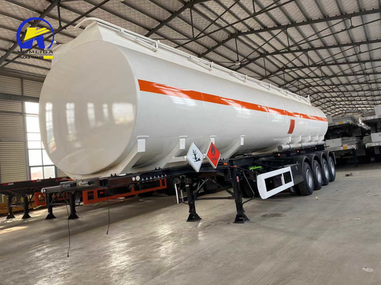 3 Ejes 4 Ejes Cisterna de combustible Semirremolque para el transporte de petróleo Diseño de suspensión de bogie