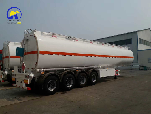 3 Ejes 4 Ejes Cisterna de combustible Semirremolque para el transporte de petróleo Diseño de suspensión de bogie