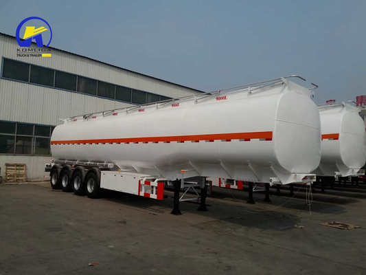 3 Ejes 4 Ejes Cisterna de combustible Semirremolque para el transporte de petróleo Diseño de suspensión de bogie