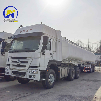 3 Ejes 42cbm Tanque de aire de carga Semi-tailer Contenedor de aceite Semi-remolque con soporte técnico