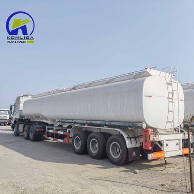 3 Ejes 42cbm Tanque de aire de carga Semi-tailer Contenedor de aceite Semi-remolque con soporte técnico
