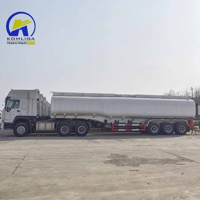 3 Ejes 42cbm Tanque de aire de carga Semi-tailer Contenedor de aceite Semi-remolque con soporte técnico