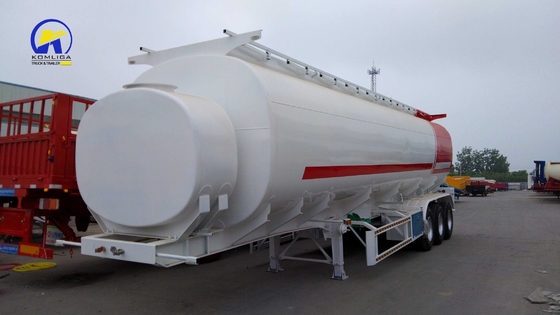 3 Ejes 42cbm Tanque de aire de carga Semi-tailer Contenedor de aceite Semi-remolque con soporte técnico