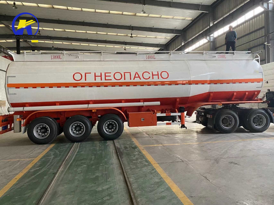 3 Ejes 42cbm Tanque de aire de carga Semi-tailer Contenedor de aceite Semi-remolque con soporte técnico