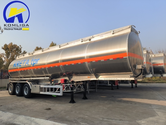 Semi-remolque de aluminio con depósito de combustible remolque de 45000 litros 5000 litros 2ejes 3ejes 4ejes