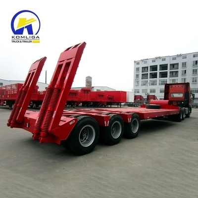 Remolque de baja capacidad de carga multieje con rampa y base de ruedas de 7000-8000 mm