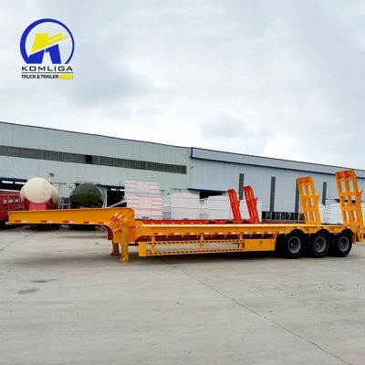 Remolque de baja capacidad de carga multieje con rampa y base de ruedas de 7000-8000 mm