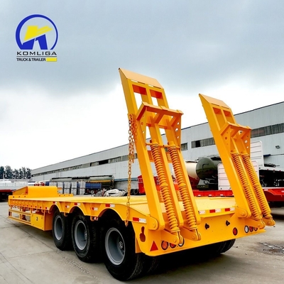 Remolque de baja capacidad de carga multieje con rampa y base de ruedas de 7000-8000 mm