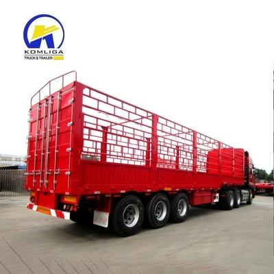 13000x2500x3900mm 2 ejes 3 ejes remolque de carga de caja abierta superior para servicio postventa