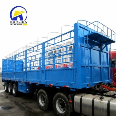 13000x2500x3900mm 2 ejes 3 ejes remolque de carga de caja abierta superior para servicio postventa