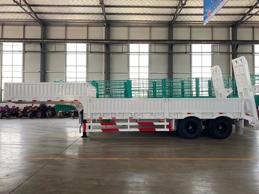 Semirremolque de 3 ejes con pared lateral baja 40 FT y eje Fuwa/BPW