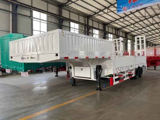 Semirremolque de 3 ejes con pared lateral baja 40 FT y eje Fuwa/BPW