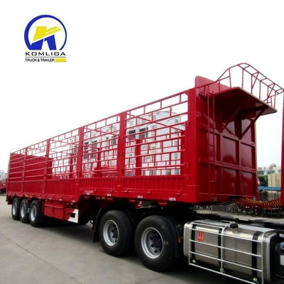 Capacidad de carga de 30-100 t Remolque de carga de cama plana para el transporte de mercancías a larga distancia