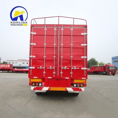 Capacidad de carga de 30-100 t Remolque de carga de cama plana para el transporte de mercancías a larga distancia