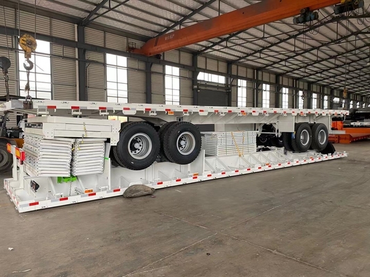 Trailers de carga pequeña de 2 ejes, de carga baja y de carga pesada, de 30 a 40 toneladas
