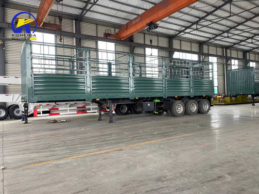 Certificación del CCG Semirremolque de cama plana para transporte Fuwa 3 ejes 30-100t Recinto