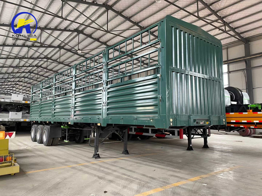 Certificación del CCG Semirremolque de cama plana para transporte Fuwa 3 ejes 30-100t Recinto