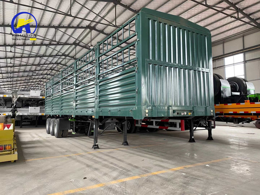 Certificación del CCG Semirremolque de cama plana para transporte Fuwa 3 ejes 30-100t Recinto