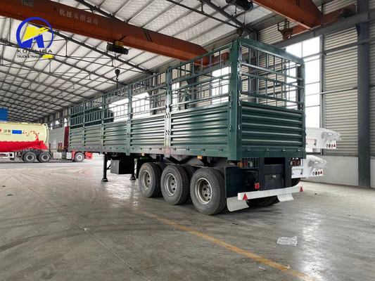 Certificación del CCG Semirremolque de cama plana para transporte Fuwa 3 ejes 30-100t Recinto