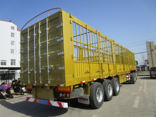 Acero 3 Eje 40-60 toneladas Semi remolque de cerca con 13000x2500x3900mm Tamaño