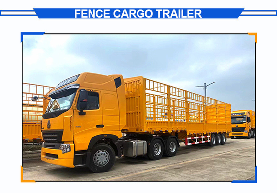 Semi remolque de cerca de 2 velocidades de 3 ejes y 4 ejes para el transporte de carga